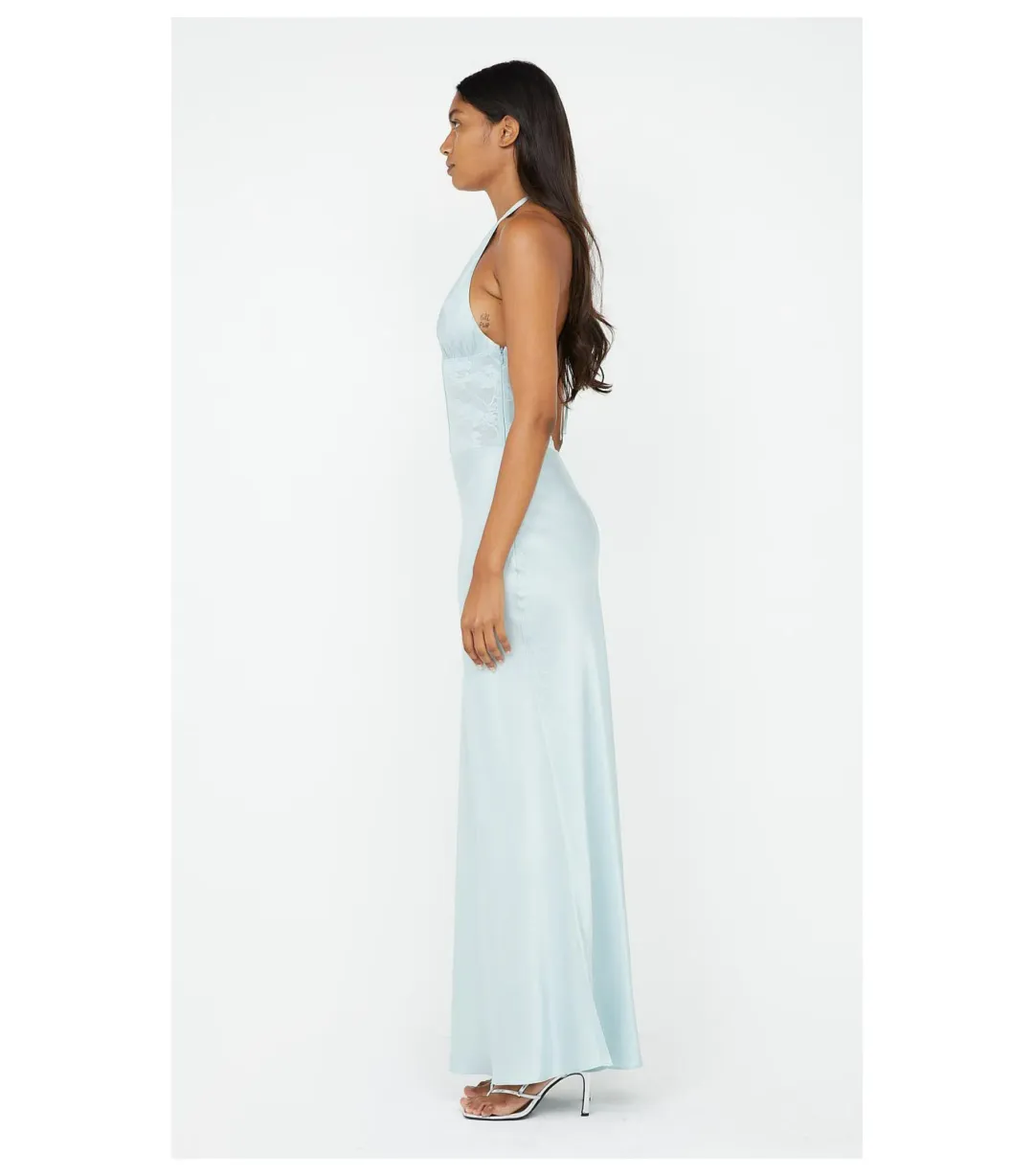 Bec & Bridge Akari Halter Dress Cloud Blue Size AU 6 for rent on The Volte - main image