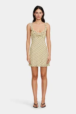 Ownley Candy Mini Dress Butter Spot Size XS/AU 6 for rent on The Volte - image 1
