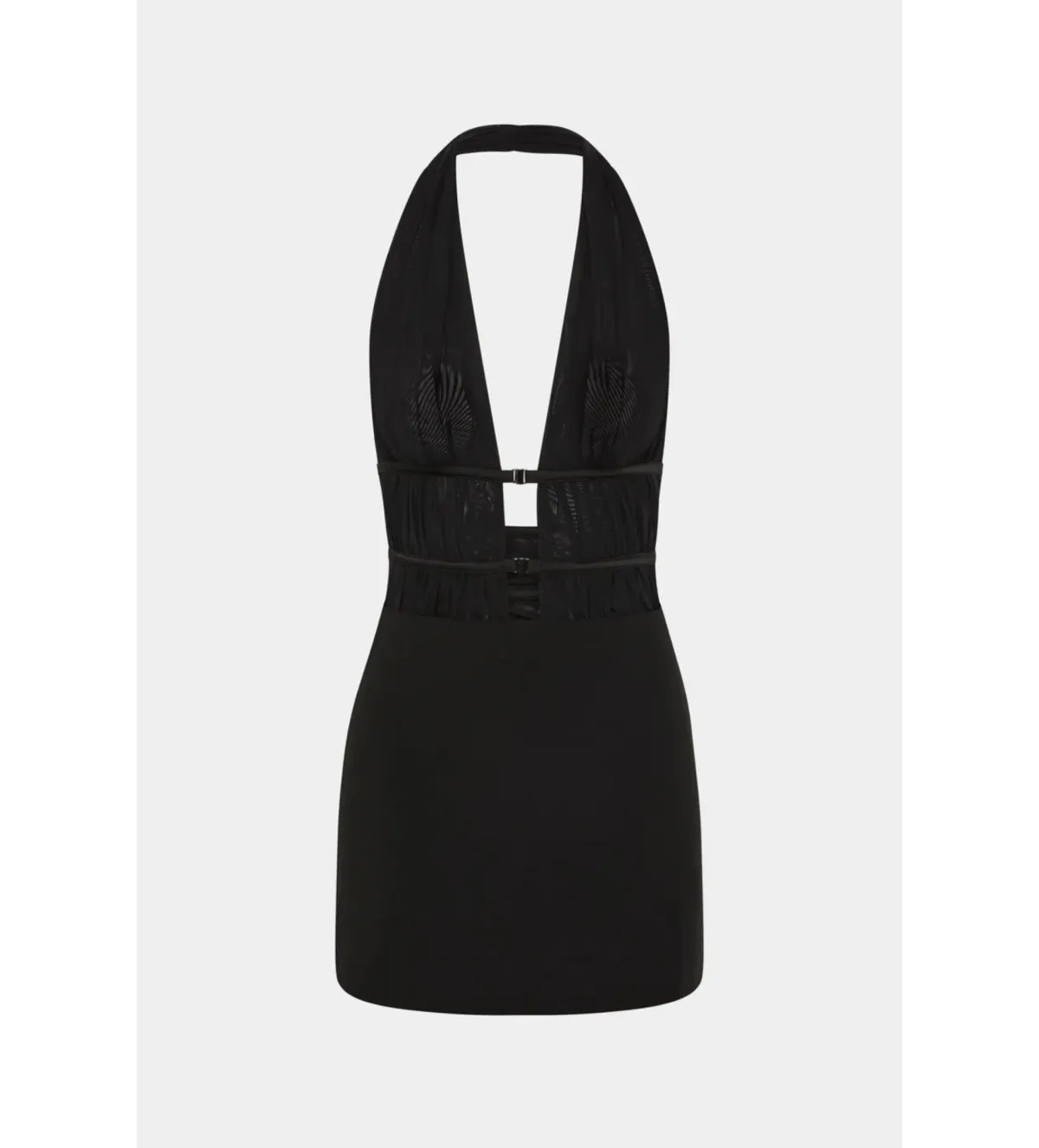 MISHA Celine Twill Mini Dress in Black Size 6/XS - Image 5