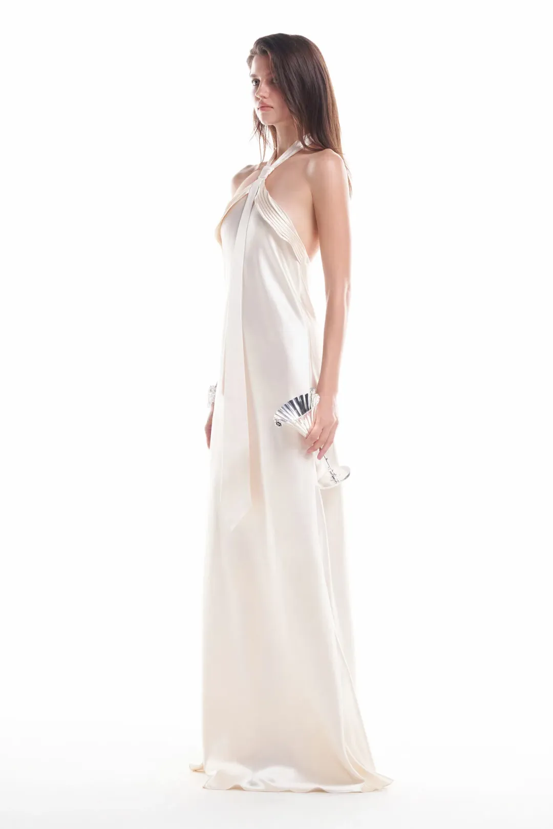 DATT Cravate Gown Cream Size 8 for rent on The Volte - main image