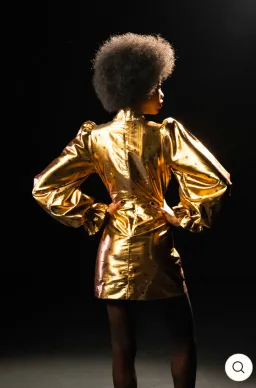 Queens of Archive “Sawyer” Mini Dress Gold Size S / AU 10 for rent on The Volte - image 2