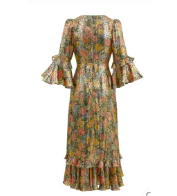 Queens Of Archive Ginger Dress in Multi Floral Size Small / AU 10 for rent on The Volte - image 4