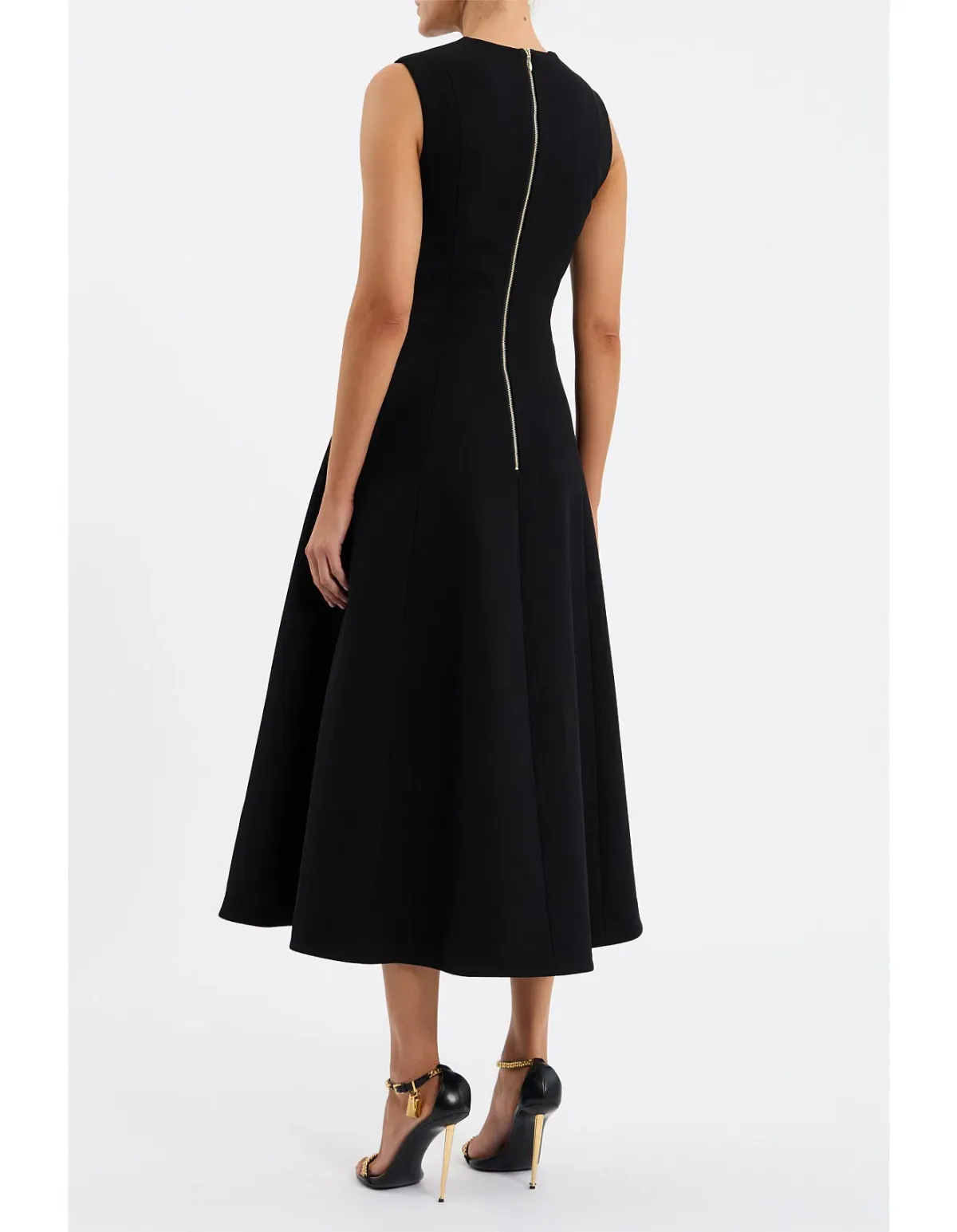 Rebecca Vallance Freyja Midi Dress Black Size AU 8 - Image 2