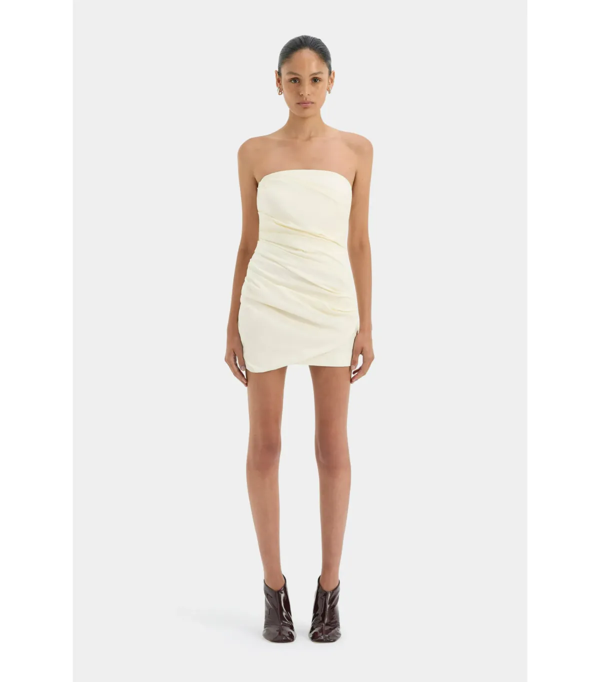 Sir The Label Florent Mini Dress in Cream Size 1 / AU 8 - Image 1