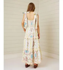 Binny Down The Rabbit Hole Dress in Fluer De Lys Print Size AU 8 for rent on The Volte - image 4