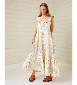 Binny Down The Rabbit Hole Dress in Fluer De Lys Print Size AU 8 for rent on The Volte - image 5
