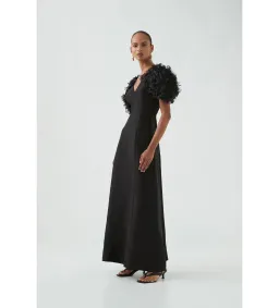 Aje Muse Maxi Dress Black Size 12 for rent on The Volte - image 4