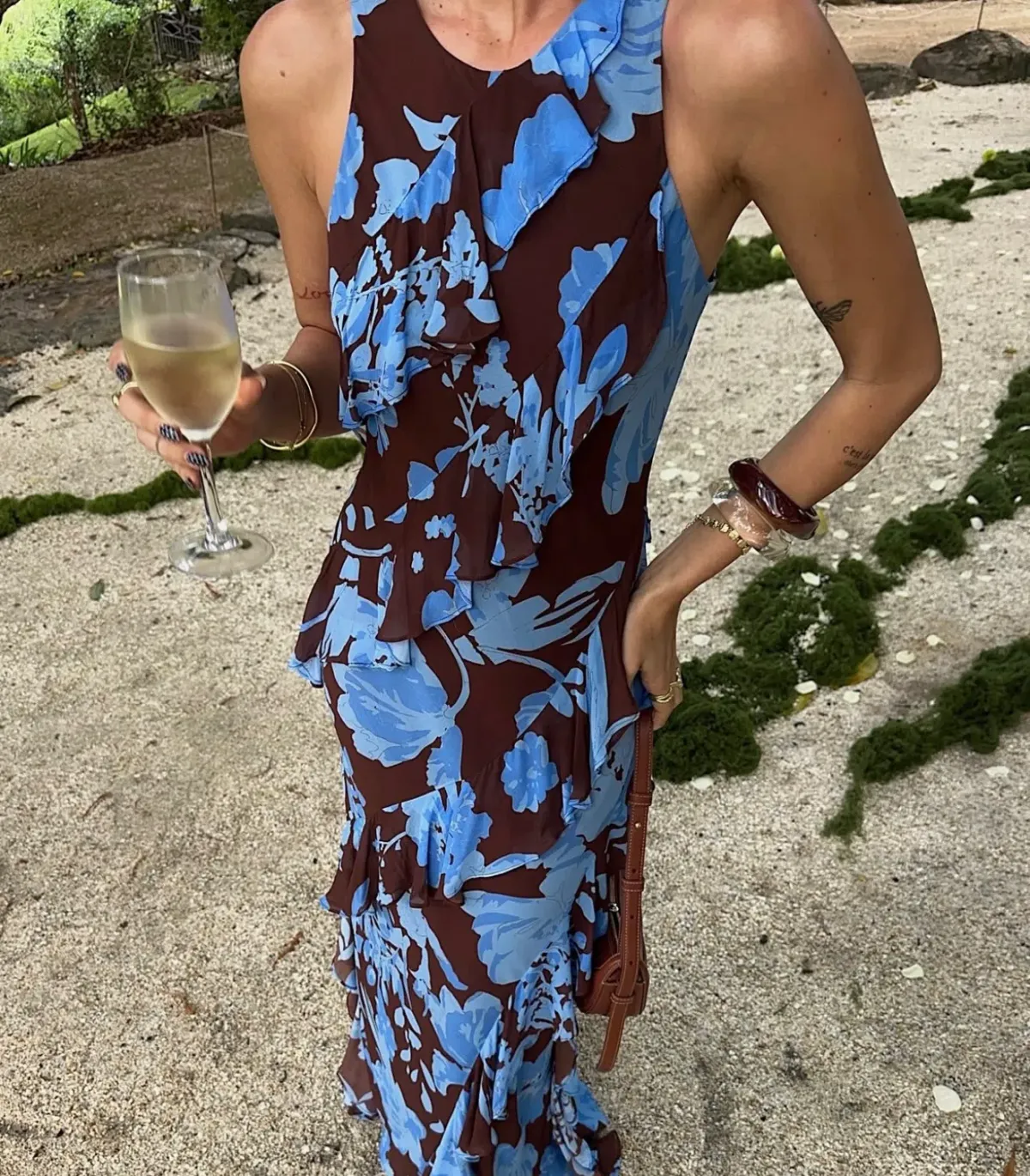 Shona Joy Olson Ruffle Dress Size 8 - Image 2