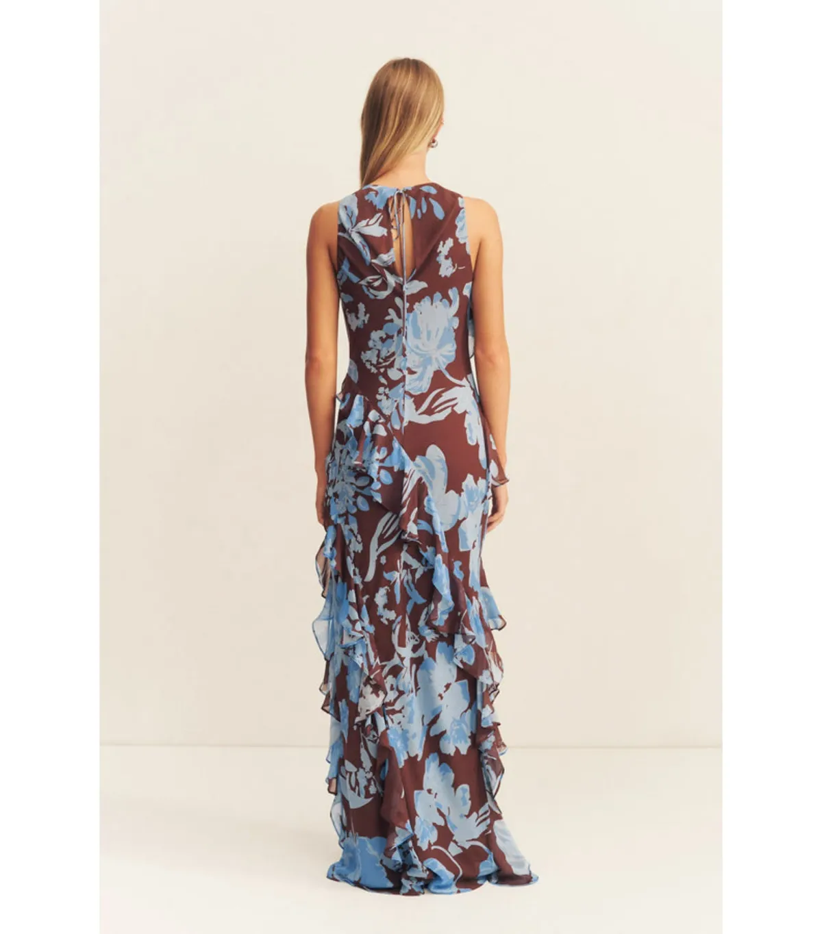 Shona Joy Olson Ruffle Dress Size 10 - Image 5