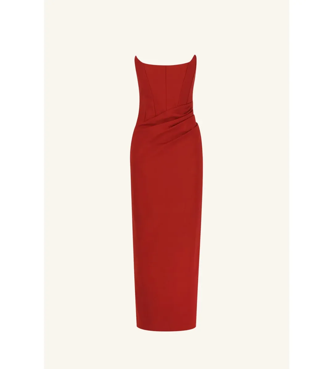 Shona Joy Lani Corset Maxi Dress in Red Dahlia Size AU 10 for rent on The Volte - main image
