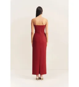 Shona Joy Lani Corset Maxi Dress in Red Dahlia Size AU 10 for rent on The Volte - image 4