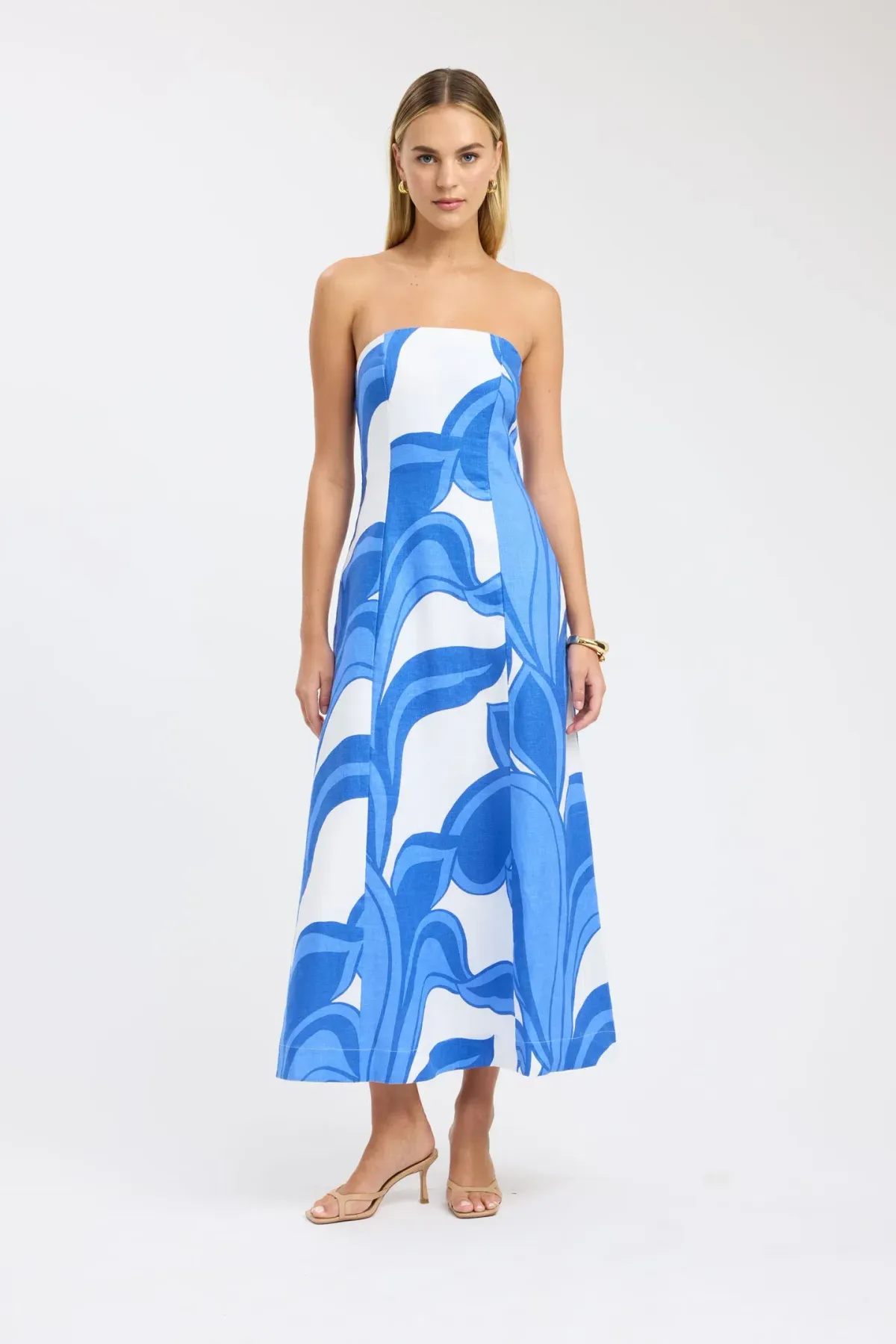 Kookai Zani Strapless Maxi Dress Multi Size 8 - Image 1
