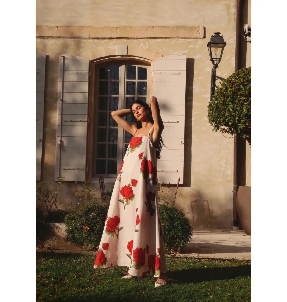 Morton Mac Camilla Dress in Crimson Ivy Size L / AU 12 - Image 2