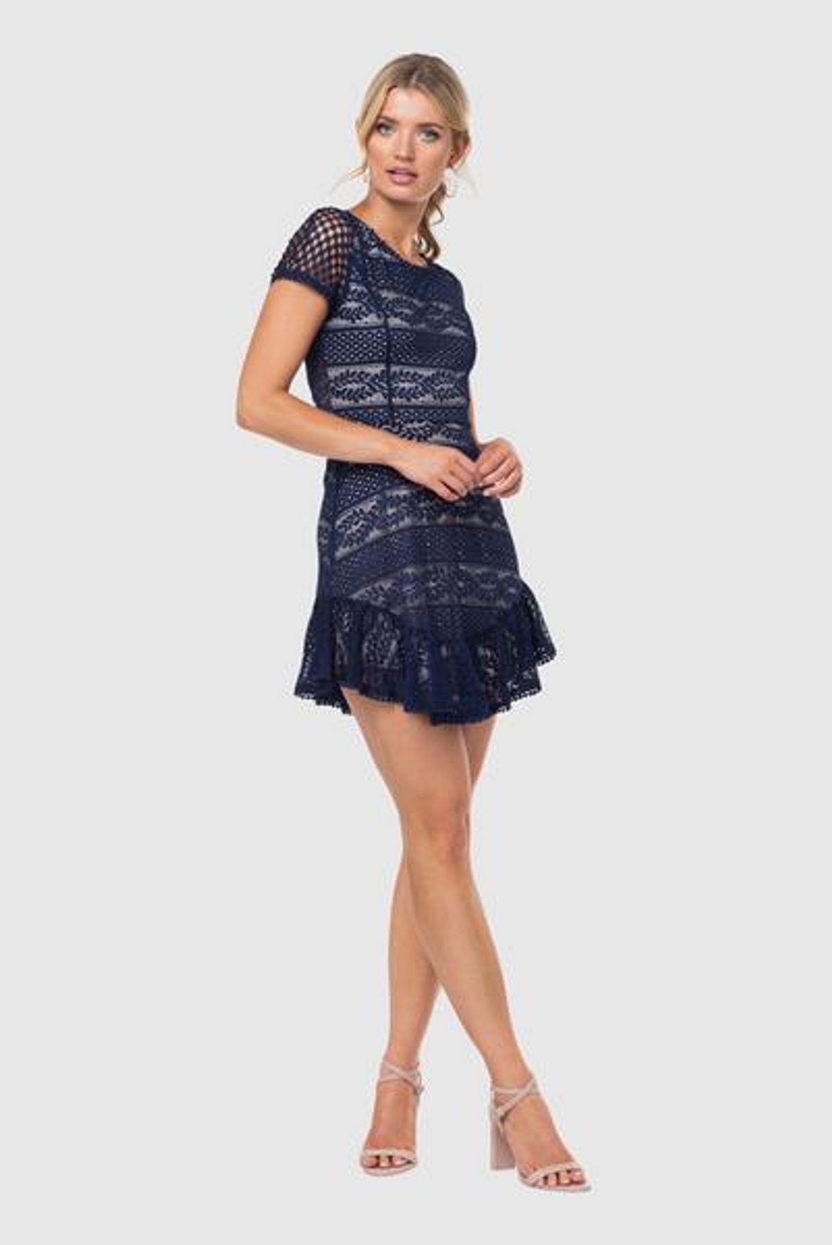 Pilgrim All About You Mini Dress Blue Size 10 - Image 2