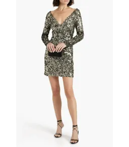 Rachel Gilbert Fleur Mini Dress in Gunmetal Size 4 / AU 14 for rent on The Volte - image 1