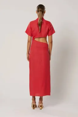 Winona the Label Imara Red Cut Out Dress Size 12 for rent on The Volte - image 3