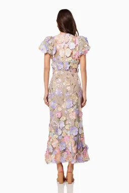 Elliatt Astraea 3D Lace Maxi Dress Pastel Size AU 12 for rent on The Volte - image 5