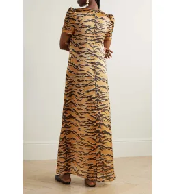 Zimmermann Matchmaker Silk Maxi Dress Tiger-print Size 2/Au 12 for rent on The Volte - image 2