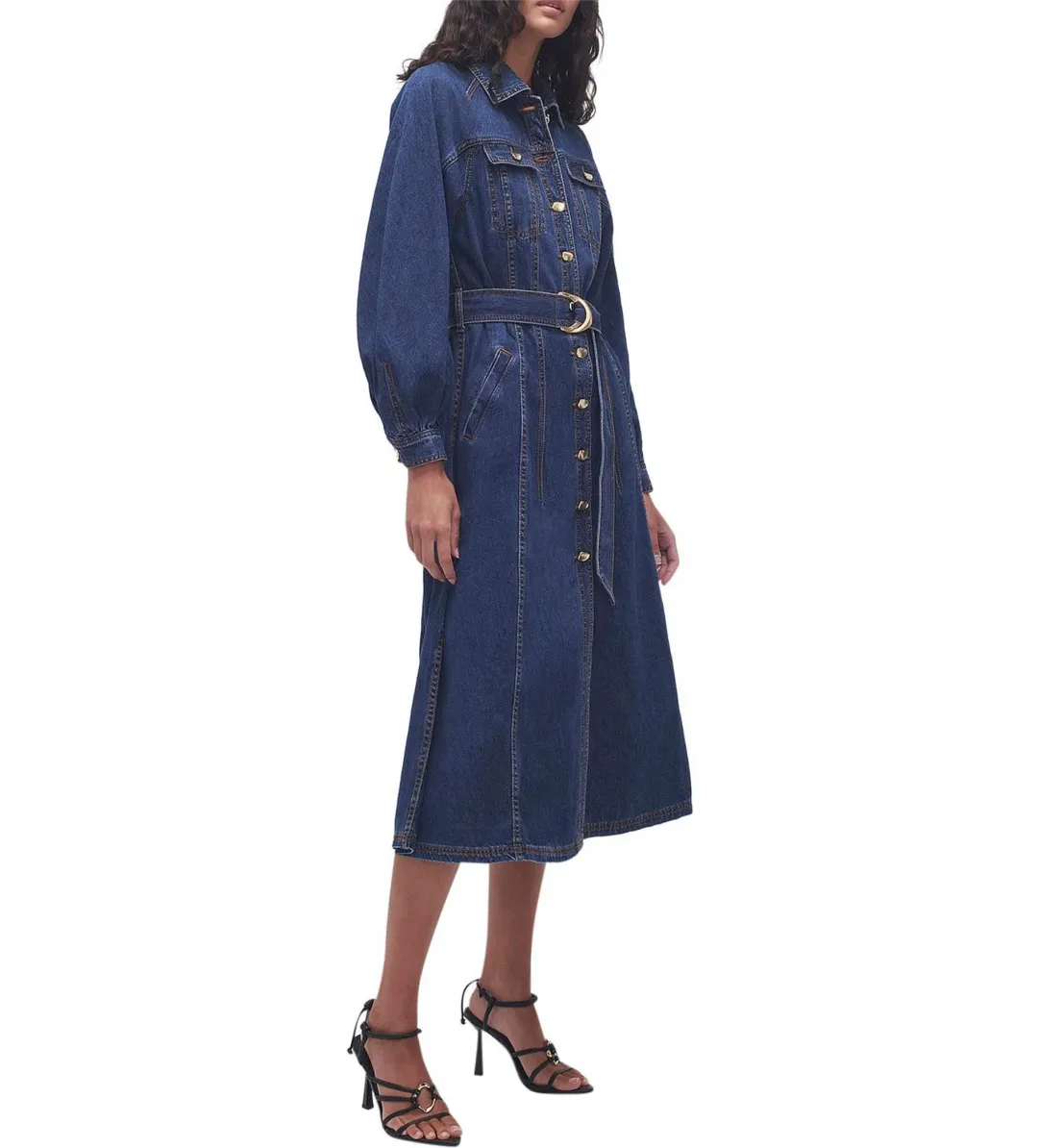 Aje Colorado Denim Midi Dress Size XXS / AU 4 for rent on The Volte - main image