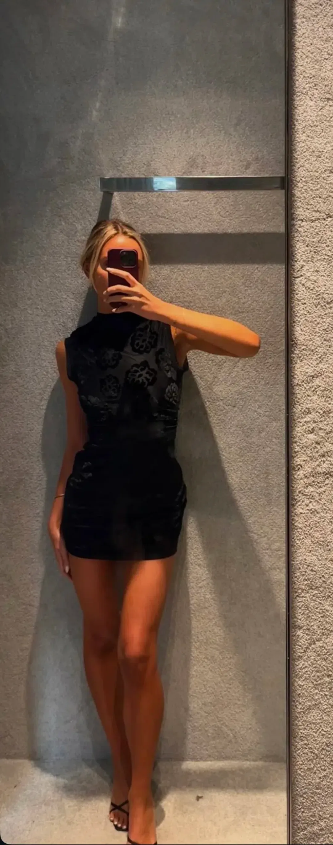 Sir the Label The Vittoria Mini Dress in Midnight Floral Size 1/Au 8 for rent on The Volte - main image