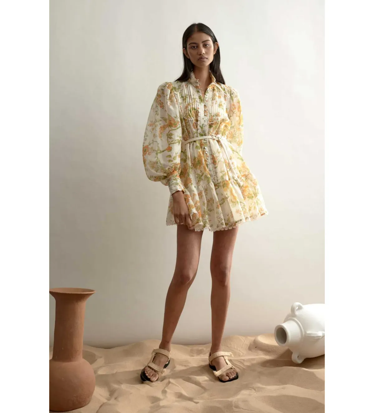 Alemais Songbird Mini Dress Floral Size 8 - Image 1