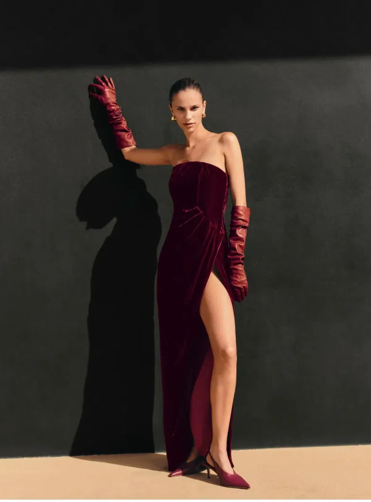 Viktoria & Woods Illustrious Dress in Sangria Size 8 - Image 6