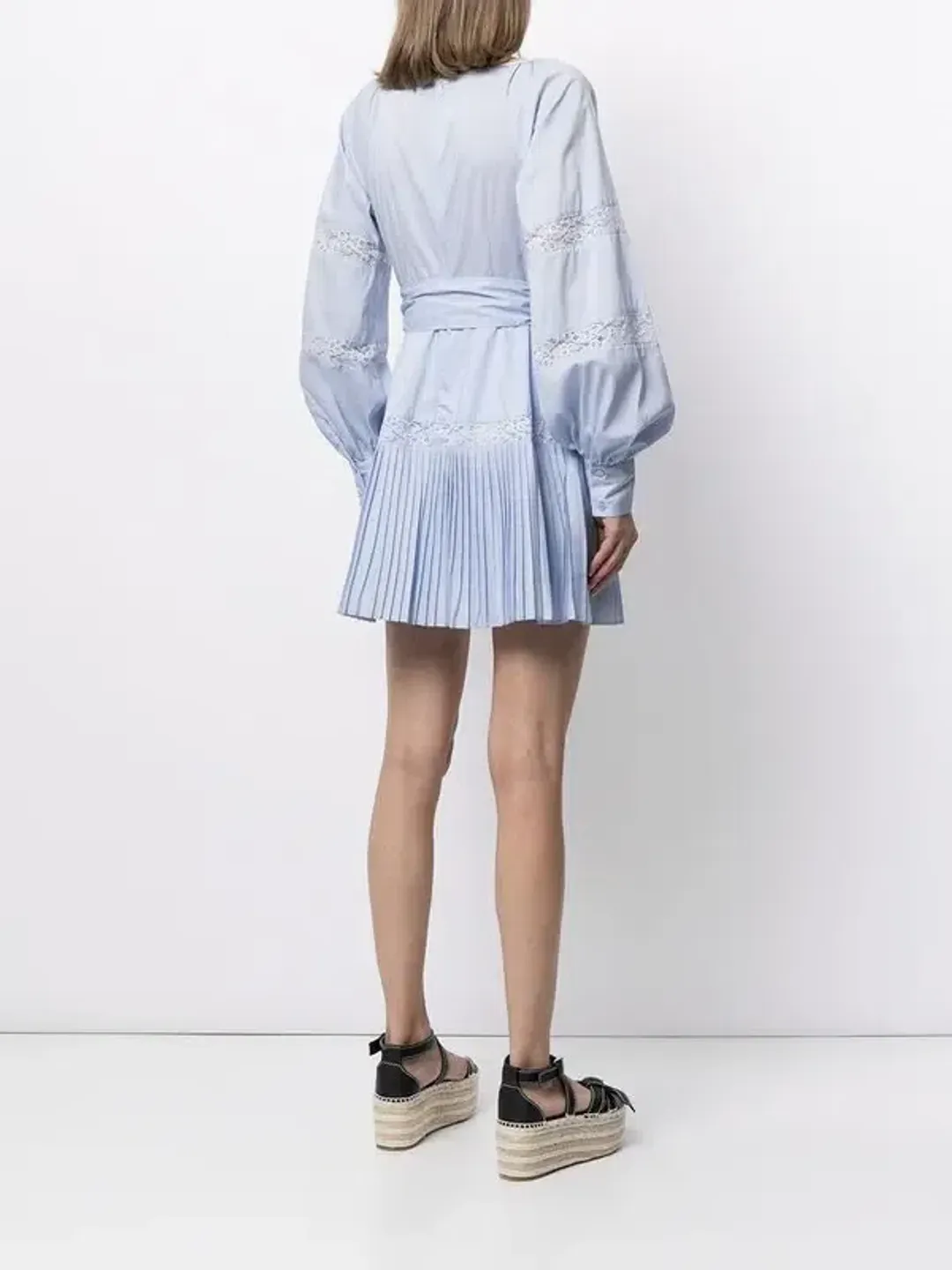 Alice McCall Blissful Song Mini Dress in Sky Blue Size S / AU 8 for rent on The Volte - main image