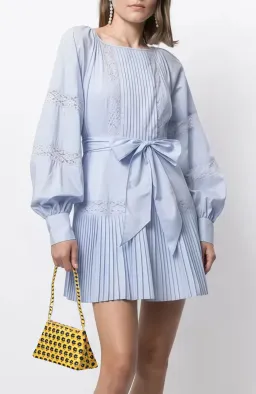 Alice McCall Blissful Song Mini Dress in Sky Blue Size S / AU 8 for rent on The Volte - image 1