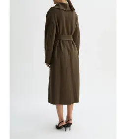Willow Grace Wool Shawl Collar Coat Olive Size AU 12 for rent on The Volte - image 3