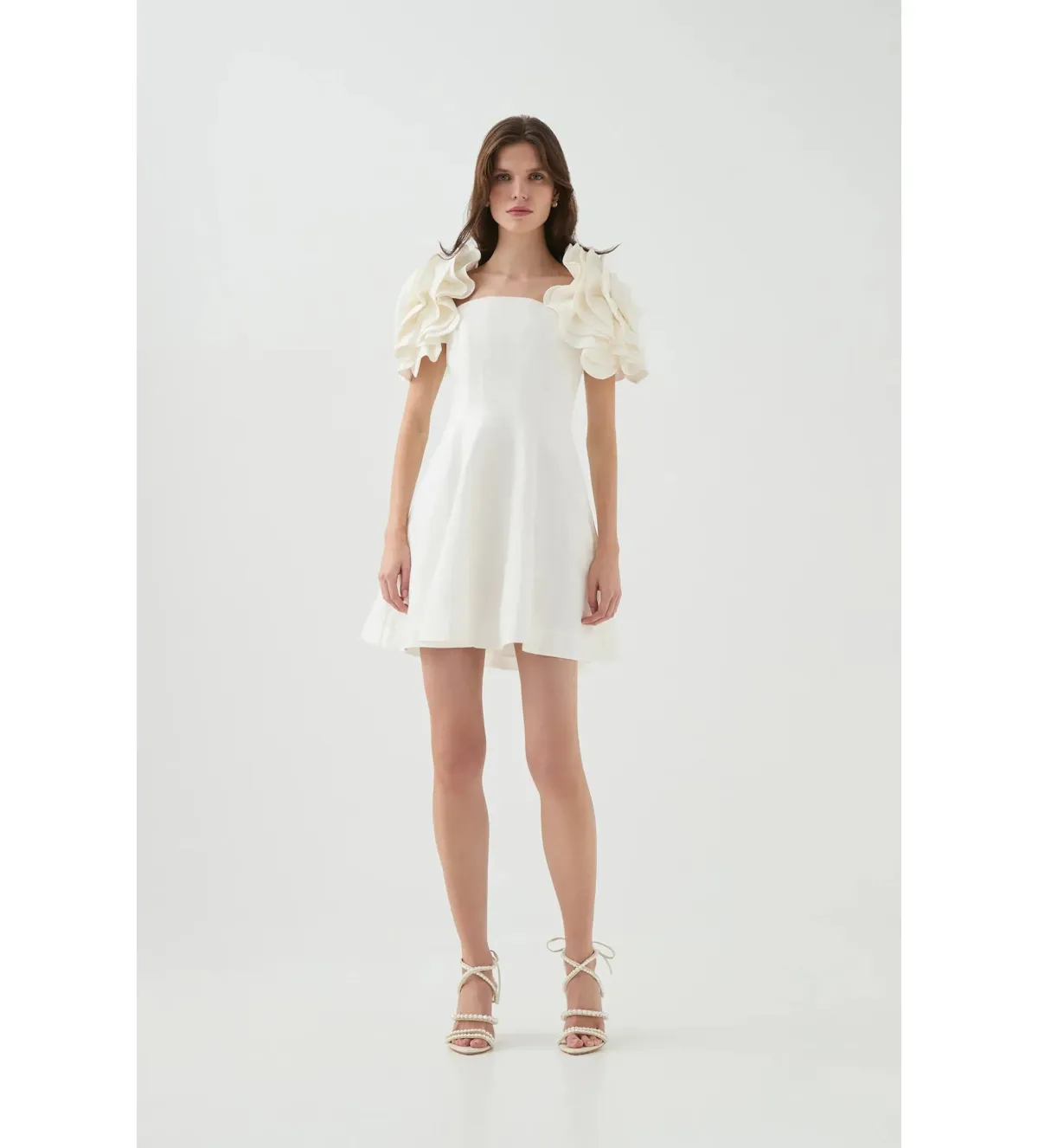 Aje Twyla Mini Dress Ivory Size AU 8 - Image 1