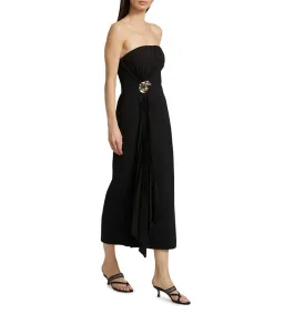 Acler Whitnell Bandeau Midi Dress Black Size AU 10 for rent on The Volte - image 1