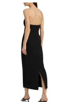 Acler Whitnell Bandeau Midi Dress Black Size AU 12 for rent on The Volte - image 2