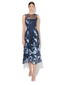 Montique Clara Dress Midi Navy Size AU 14 for rent on The Volte - image 1