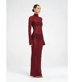 Benni Dante Maxi Dress in Maroon Size 8 for rent on The Volte - image 1
