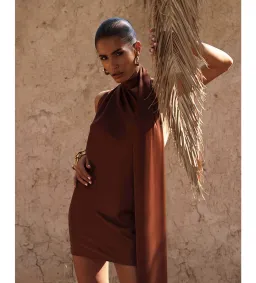 Rat & Boa Serafia Dress in Cocoa Size 6 for rent on The Volte - image 2