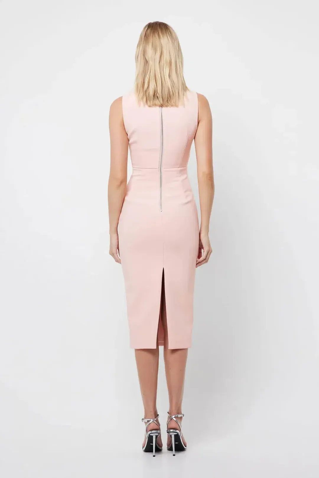 Mossman The Edge Of Glory Midi Dress in Blush Size 6 for rent on The Volte - main image