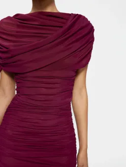 Effie Kats Phoneix Mini Dress Burgundy Size L / AU 12 for rent on The Volte - image 2