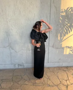 Rebecca Vallance Ella Gown Black Size 12 for rent on The Volte - image 1