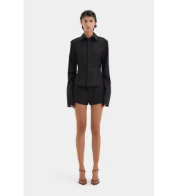 Sir the Label Sorrentino Shirt and Mini Short Set Red Pinstripe Size 1/AU 8 for rent on The Volte - image 3