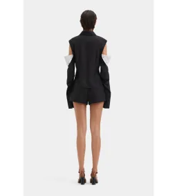 Sir the Label Sorrentino Shirt and Mini Short Set Red Pinstripe Size 1/AU 8 for rent on The Volte - image 6