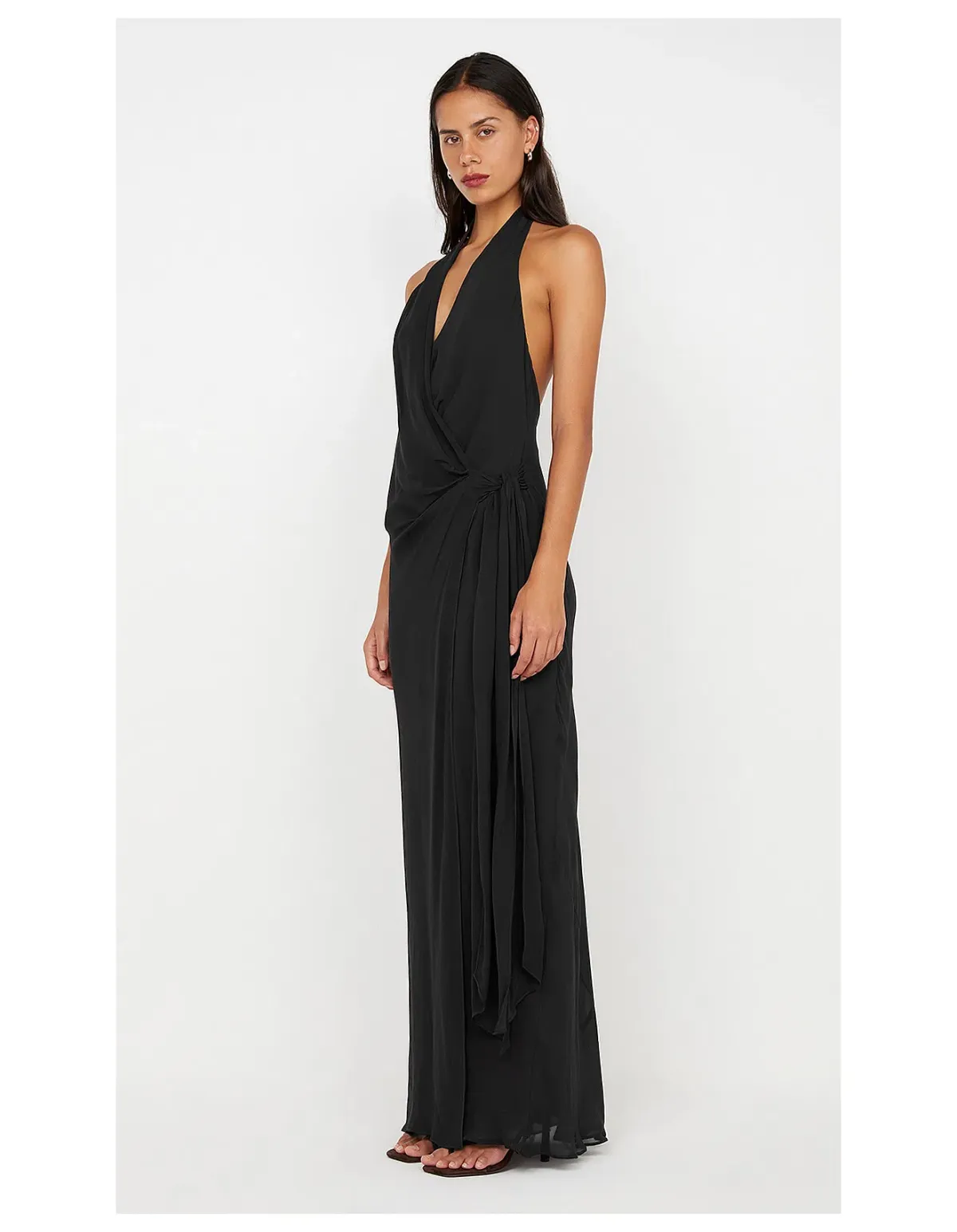 Bec & Bridge Soneva Wrap Dress Black Size AU 12 - Image 2