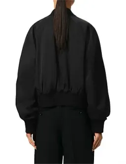 AMI Loose Twill Bomber Jacket AMI Logo Black Size M / AU 10 for rent on The Volte - image 4