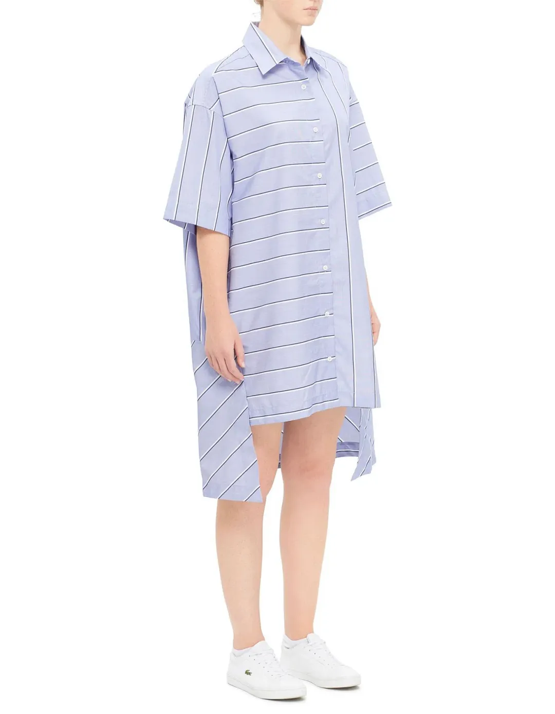 JW Anderson Short Sleeve Step Hem Shirt Dress Size AU 10 for rent on The Volte - main image
