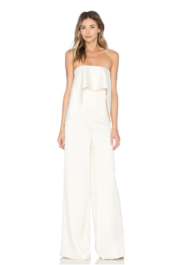 Solace London Strapless Jumpsuit Size 6 for rent on The Volte - image 2