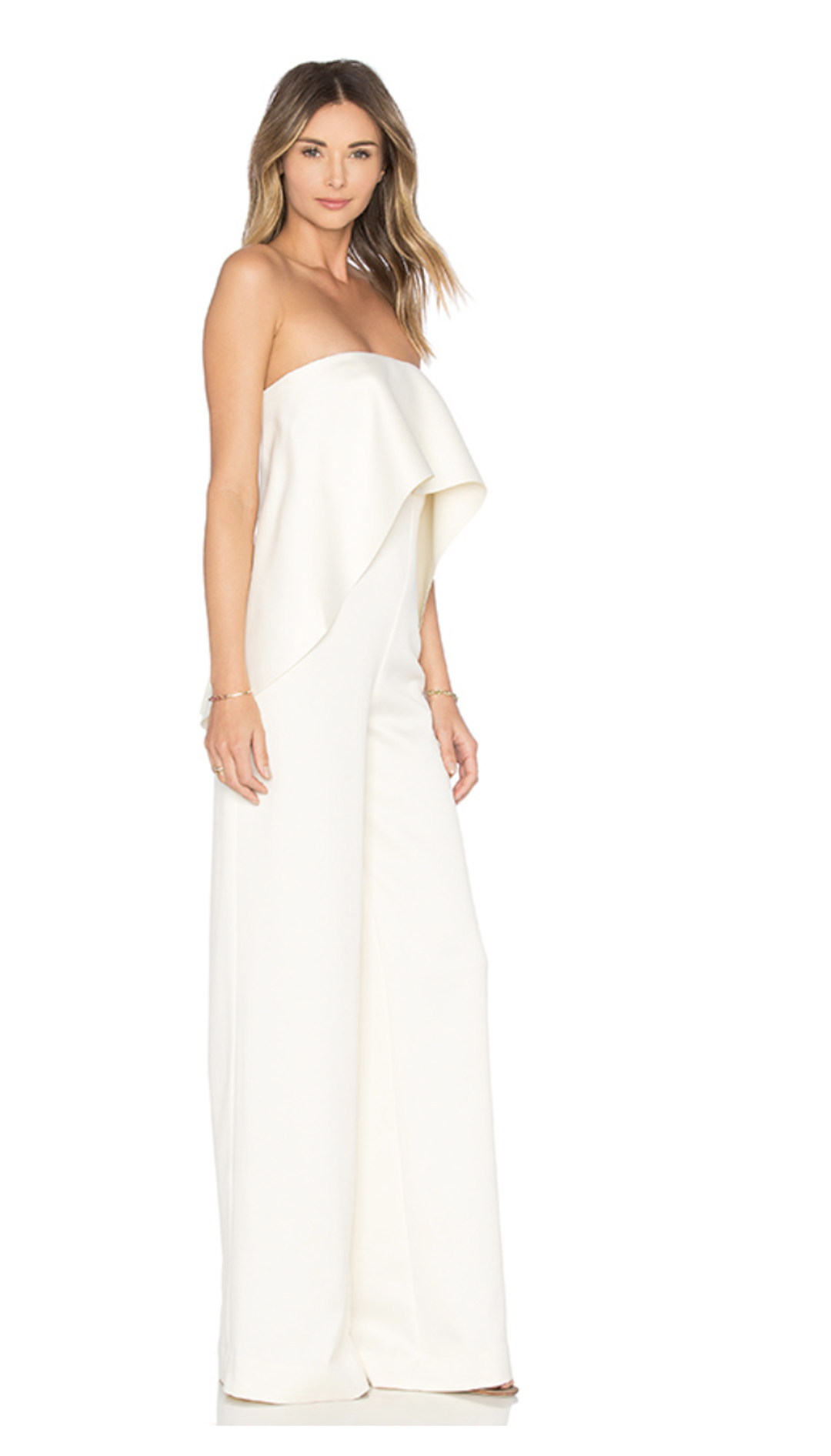 Solace London Strapless Jumpsuit Size 6 for rent on The Volte - main image