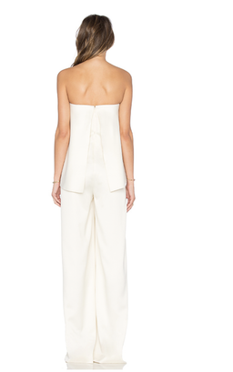 Solace London Strapless Jumpsuit Size 6 for rent on The Volte - image 4