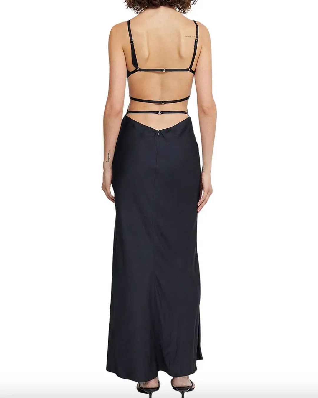 Bec & Bridge Diamond Days Strap Maxi Dress Black Size 10 for rent on The Volte - main image