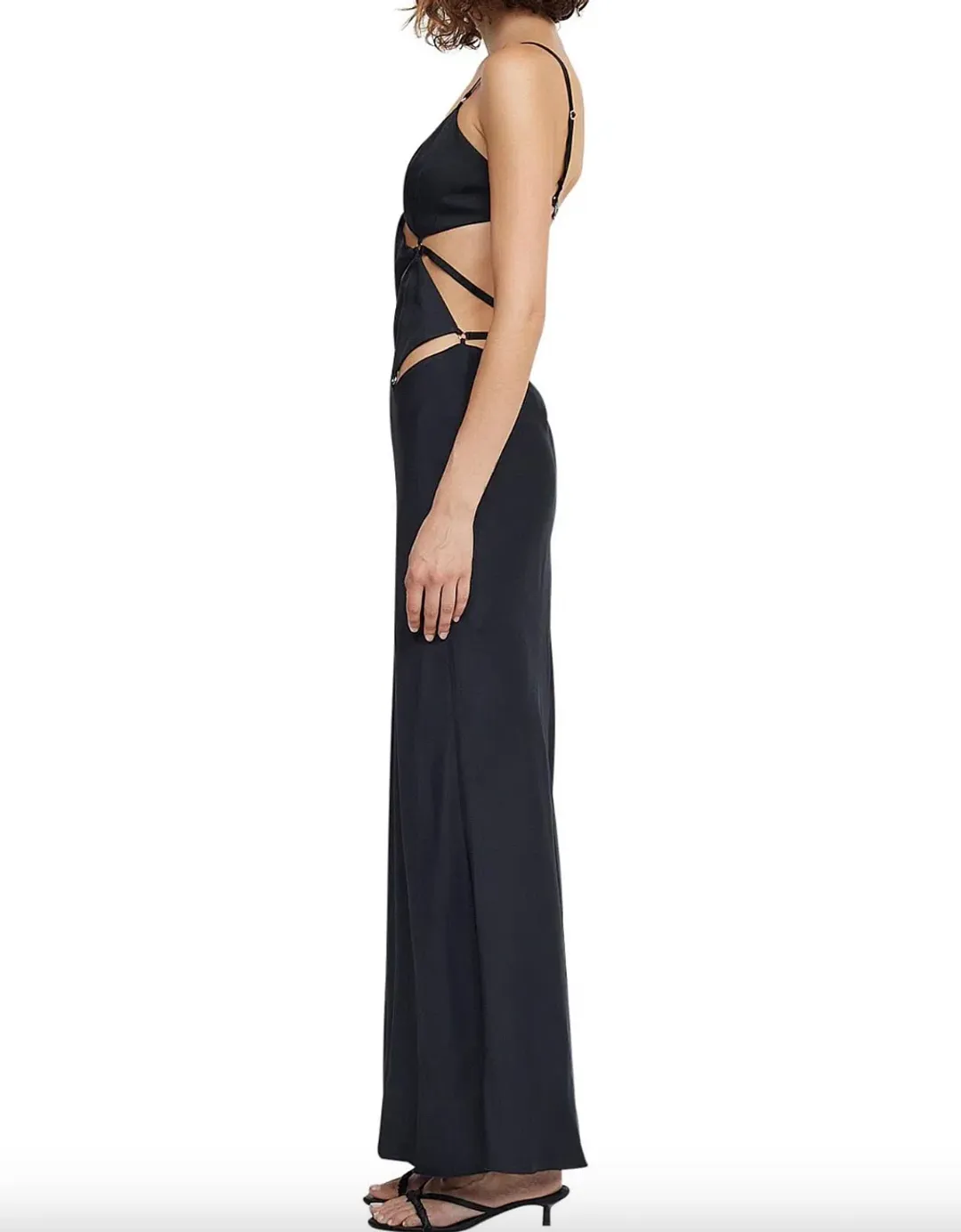 Bec & Bridge Diamond Days Strap Maxi Dress Black Size 10 for rent on The Volte - main image