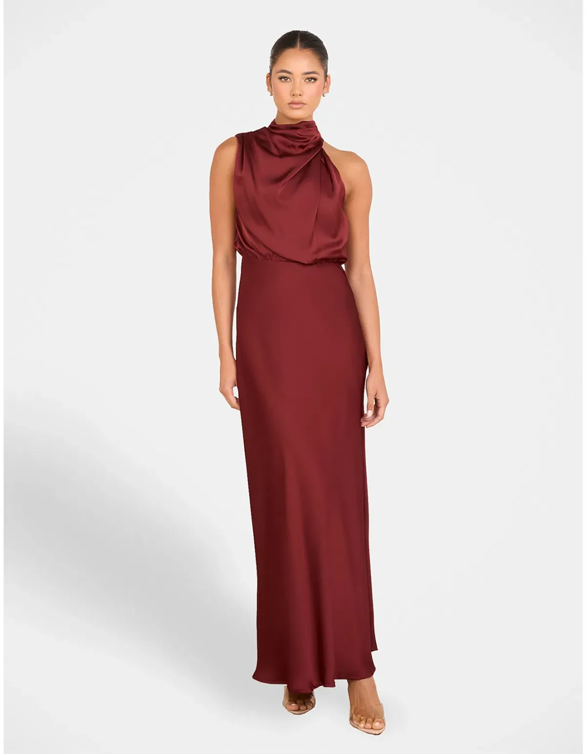 Pilgrim Otillie High Neck Gown Burgundy Size AU 12 - Image 1