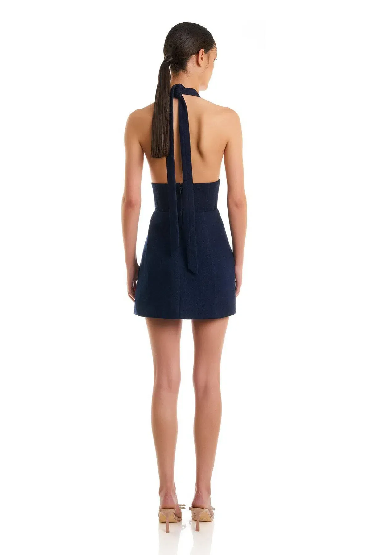 Eliya the Label Roberta Mini Dress Dark Denim Size XS - Image 2